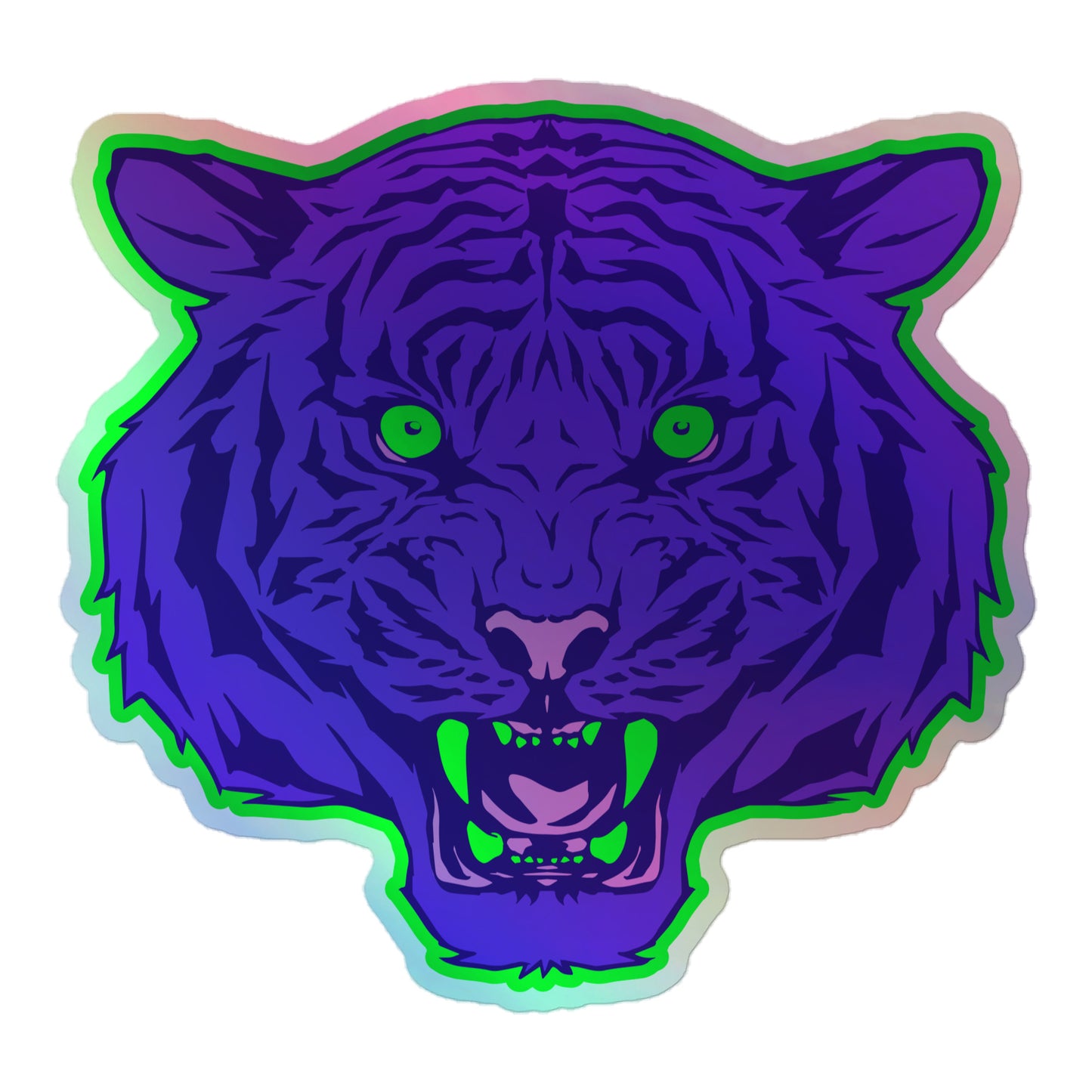 Alien Gato Holographic Sticker